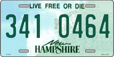 NH license plate 3410464