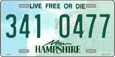NH license plate 3410477