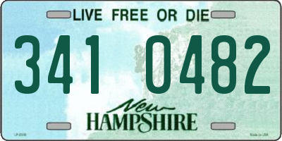 NH license plate 3410482