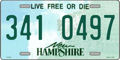 NH license plate 3410497