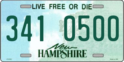 NH license plate 3410500