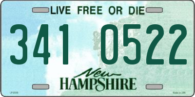 NH license plate 3410522