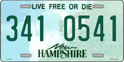 NH license plate 3410541