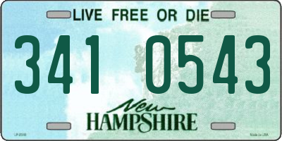NH license plate 3410543