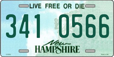 NH license plate 3410566