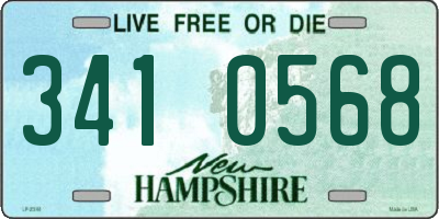 NH license plate 3410568