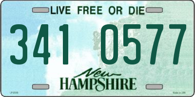 NH license plate 3410577