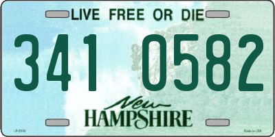 NH license plate 3410582