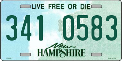 NH license plate 3410583