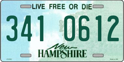 NH license plate 3410612