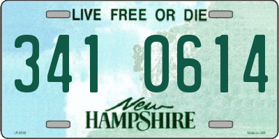 NH license plate 3410614