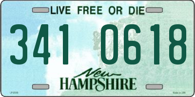 NH license plate 3410618