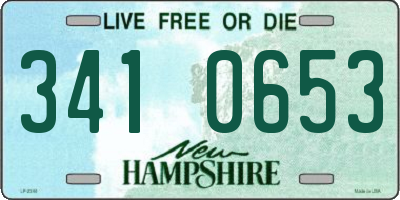 NH license plate 3410653