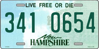 NH license plate 3410654