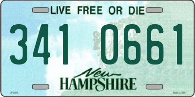 NH license plate 3410661