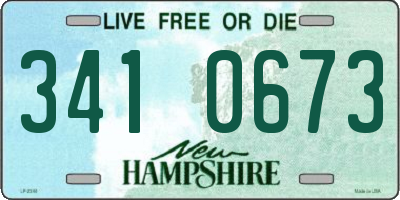NH license plate 3410673