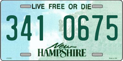 NH license plate 3410675