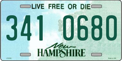 NH license plate 3410680