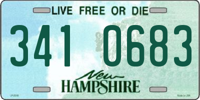 NH license plate 3410683
