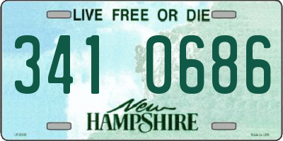 NH license plate 3410686