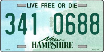 NH license plate 3410688