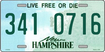 NH license plate 3410716