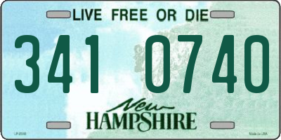 NH license plate 3410740