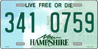 NH license plate 3410759