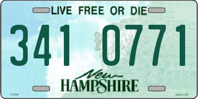 NH license plate 3410771