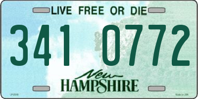 NH license plate 3410772