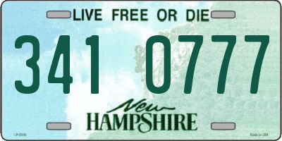 NH license plate 3410777