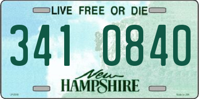 NH license plate 3410840