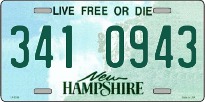 NH license plate 3410943