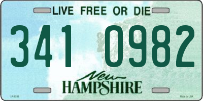 NH license plate 3410982