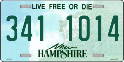 NH license plate 3411014
