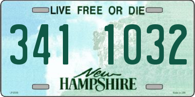 NH license plate 3411032