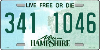 NH license plate 3411046