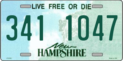 NH license plate 3411047
