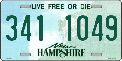 NH license plate 3411049