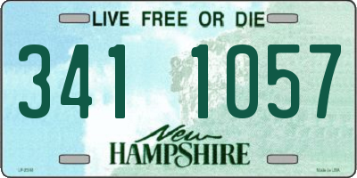 NH license plate 3411057