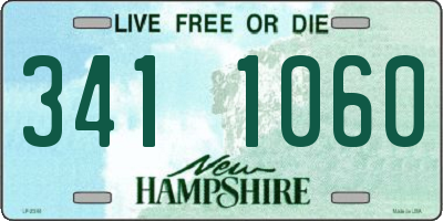 NH license plate 3411060