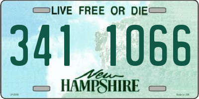 NH license plate 3411066