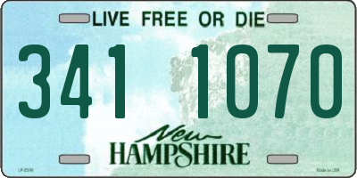 NH license plate 3411070