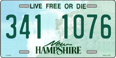 NH license plate 3411076
