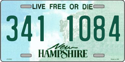 NH license plate 3411084