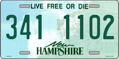 NH license plate 3411102