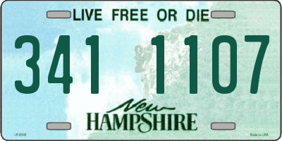 NH license plate 3411107