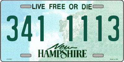 NH license plate 3411113