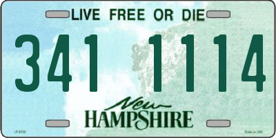NH license plate 3411114