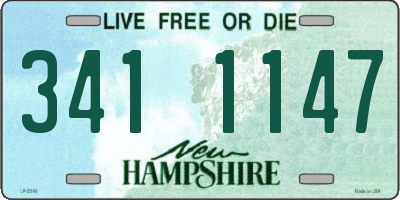NH license plate 3411147